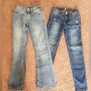 Girls size 7 Jean lot, 7 for all Mankind and Wired Heart, lot